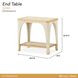 La Terrazza Silver Mist Rectangular End Table