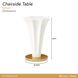La Terrazza Creamy Pearl Octagonal Chairside Table