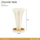 La Terrazza Silver Mist Octagonal Chairside Table