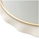 Terravista Creamy Pearl Oval Wall Mirror