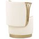 La Terrazza Creamy Pearl Upholstered Vanity Chair