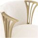 La Terrazza Creamy Pearl Upholstered Vanity Chair