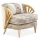 La Terrazza Light Champagne and Cappuccino Accent Chair