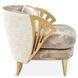 La Terrazza Light Champagne and Cappuccino Accent Chair