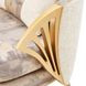 La Terrazza Light Champagne and Cappuccino Accent Chair