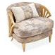 La Terrazza Light Champagne and Cappuccino Accent Chair