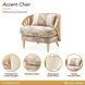 La Terrazza Light Champagne and Cappuccino Accent Chair