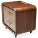 Parkstead Umber 2 Drawer Nightstand with LED Lighting