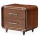 Parkstead Umber 2 Drawer Nightstand with LED Lighting