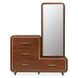 Parkstead Umber 4 Drawer Chest with Storage Mirror