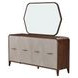 Westhaven Walnut 4 Door Sideboard with Mirror