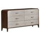 Westhaven Walnut 6 Drawer Dresser