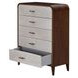 Westhaven Walnut 5 Drawer Chest