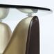 Westhaven Brushed Gold Oval Glass Top Cocktail Table