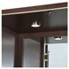 Westhaven Walnut 2 Drawer Display Cabinet with LED Lighting