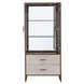 Westhaven Walnut 2 Drawer Display Cabinet with LED Lighting