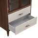 Westhaven Walnut 2 Drawer Display Cabinet with LED Lighting