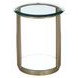 Westhaven Brushed Gold Round End Table