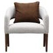 Westhaven Walnut and Pebble Accent Chair