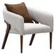Westhaven Walnut and Pebble Accent Chair