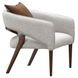 Westhaven Walnut and Pebble Accent Chair