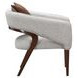 Westhaven Walnut and Pebble Accent Chair