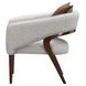 Westhaven Walnut and Pebble Accent Chair