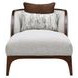 Westhaven Pebble and Walnut Chaise