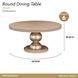 West Kensington Sea Salt Caramel 60" Round Dining Table