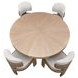 West Kensington Sea Salt Caramel 60" Round Dining Table