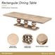 West Kensington Sea Salt Caramel 128" Extendable Rectangular Dining Table