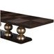 Westminster Row Medium Espresso 128" Extendable Rectangular Dining Table