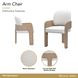 West Kensington Buff and Sea Salt Caramel Upholstered Dining Arm Chair
