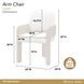 West Kensington Buff and Sea Salt Caramel Upholstered Dining Arm Chair