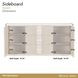 West Kensington Sea Salt Caramel 2 Door Sideboard with LED