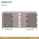 West Kensington Medium Espresso 2 Door Sideboard with LED