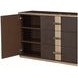 Westminster Row Medium Espresso 2 Door Sideboard with LED