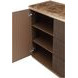 Westminster Row Medium Espresso 2 Door Sideboard with LED