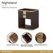 West Kensington Medium Espresso 1 Drawer Nightstand with LED