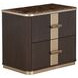 West Kensington Medium Espresso 2 Drawer Nightstand with LED