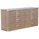 West Kensington Sea Salt Caramel 6 Drawer Dresser with LED