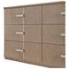 West Kensington Sea Salt Caramel 6 Drawer Dresser with LED