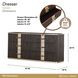 West Kensington Medium Espresso 6 Drawer Dresser with LED