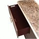 Westminster Row Medium Espresso 6 Drawer Dresser with LED