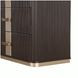 Westminster Row Medium Espresso 6 Drawer Dresser with LED