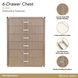 West Kensington Sea Salt Caramel 6 Drawer Highboy Chest