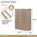 West Kensington Sea Salt Caramel 6 Drawer Highboy Chest