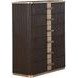 West Kensington Medium Espresso 6 Drawer Highboy Chest