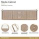 West Kensington Sea Salt Caramel 80" TV Stand