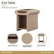 West Kensington Sea Salt Caramel Rectangular End Table
